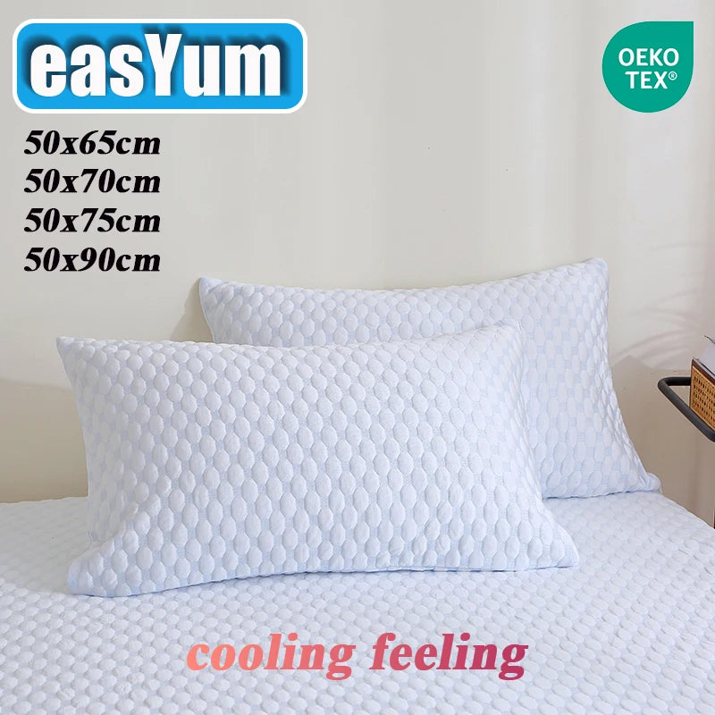 50x65/50x70/50x75/50x90cm Queen King Bamboo Fiber Cooling Waterproof Neck Pillow Case Covers Decorative Pillowcase With Zipper