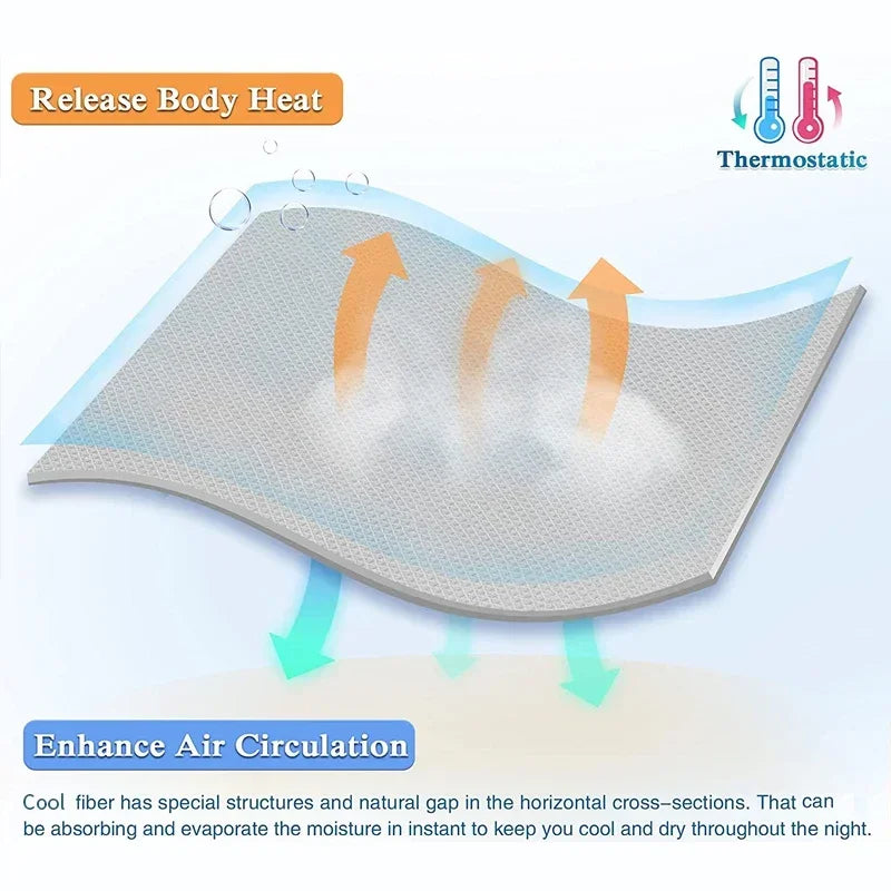 Air Condition Comforter for Summer Pure Color Ice Silk Cooling Blanket Lightweight and Smooth Twin/King Size Cold Quilt